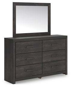 Hollivern Full Panel Storage Bed, Dresser and Mirror
