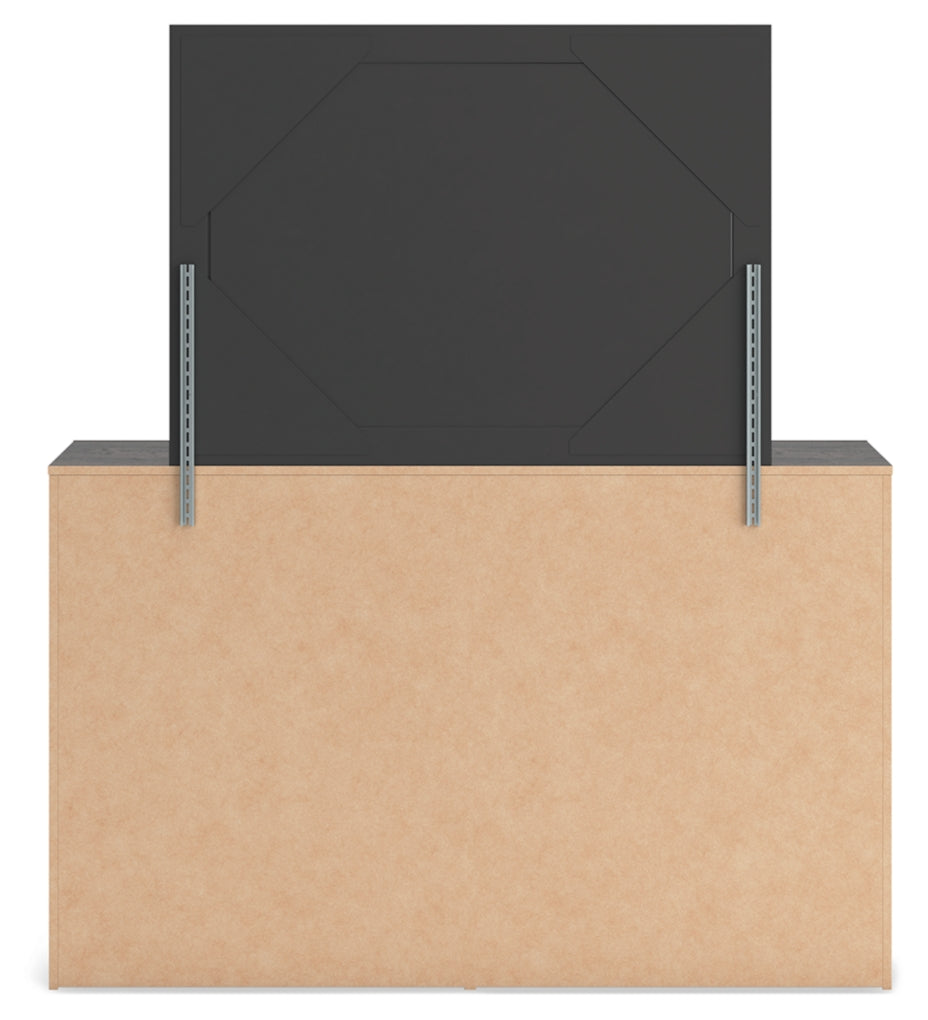 Hollivern Full Panel Bed with Storage, Dresser, Mirror, Chest and Nightstand