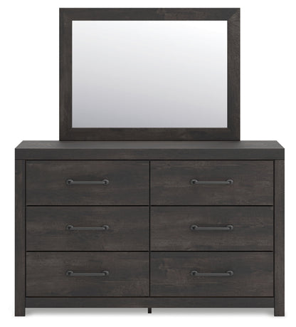 Hollivern Queen Panel Bed, Dresser, Mirror and Chest