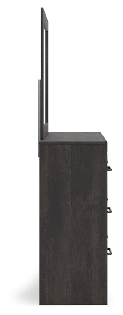 Hollivern Full Panel Bed with Storage, Dresser, Mirror, Chest and Nightstand