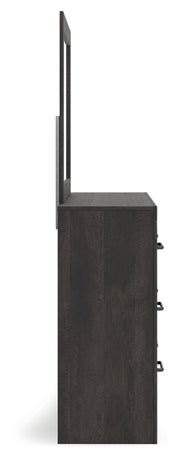 Hollivern Full Panel Storage Bed, Dresser, Mirror, Chest and Nightstand
