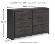 Delmorta Six Drawer Dresser