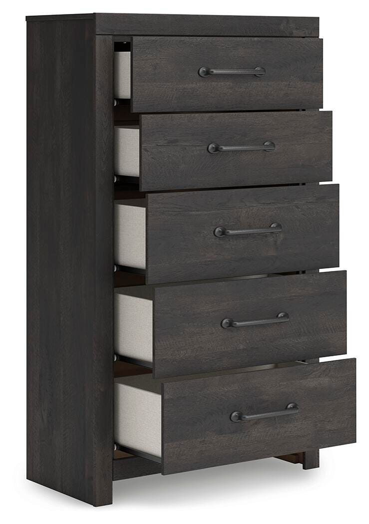 Delmorta Five Drawer Chest