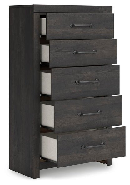 Delmorta Five Drawer Chest