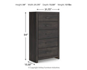Hollivern Twin Panel Storage Bed, Dresser, Mirror and Chest