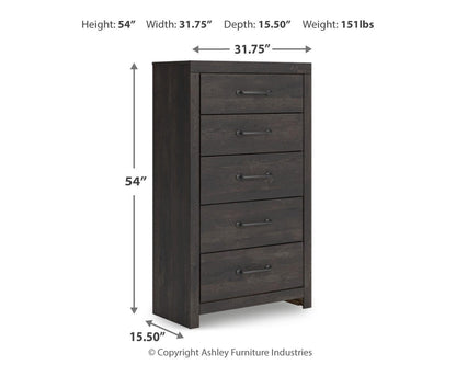 Delmorta Five Drawer Chest
