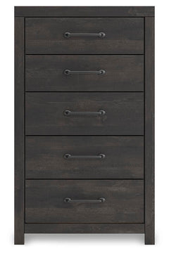 Hollivern Twin Panel Storage Bed, Dresser, Mirror and Chest