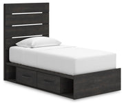 Hollivern Twin Panel Storage Bed, Dresser, Mirror and Chest