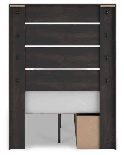 Delmorta Twin Panel Storage Bed