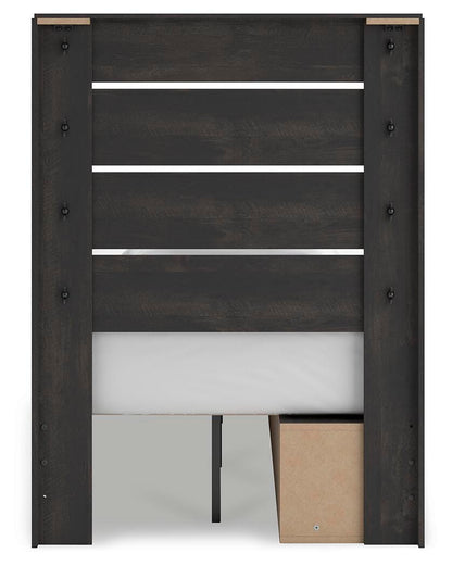 Hollivern Twin Panel Storage Bed, Dresser, Mirror and Chest