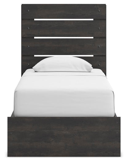 Hollivern Twin Panel Storage Bed, Dresser, Mirror and Chest