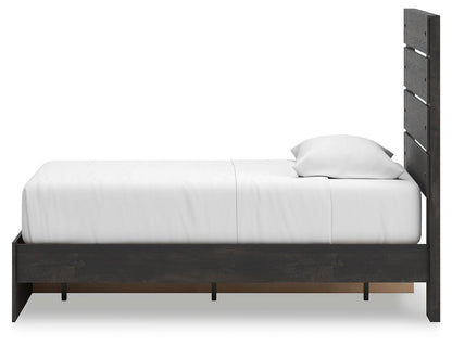Hollivern Twin Panel Storage Bed, Dresser, Mirror and Chest