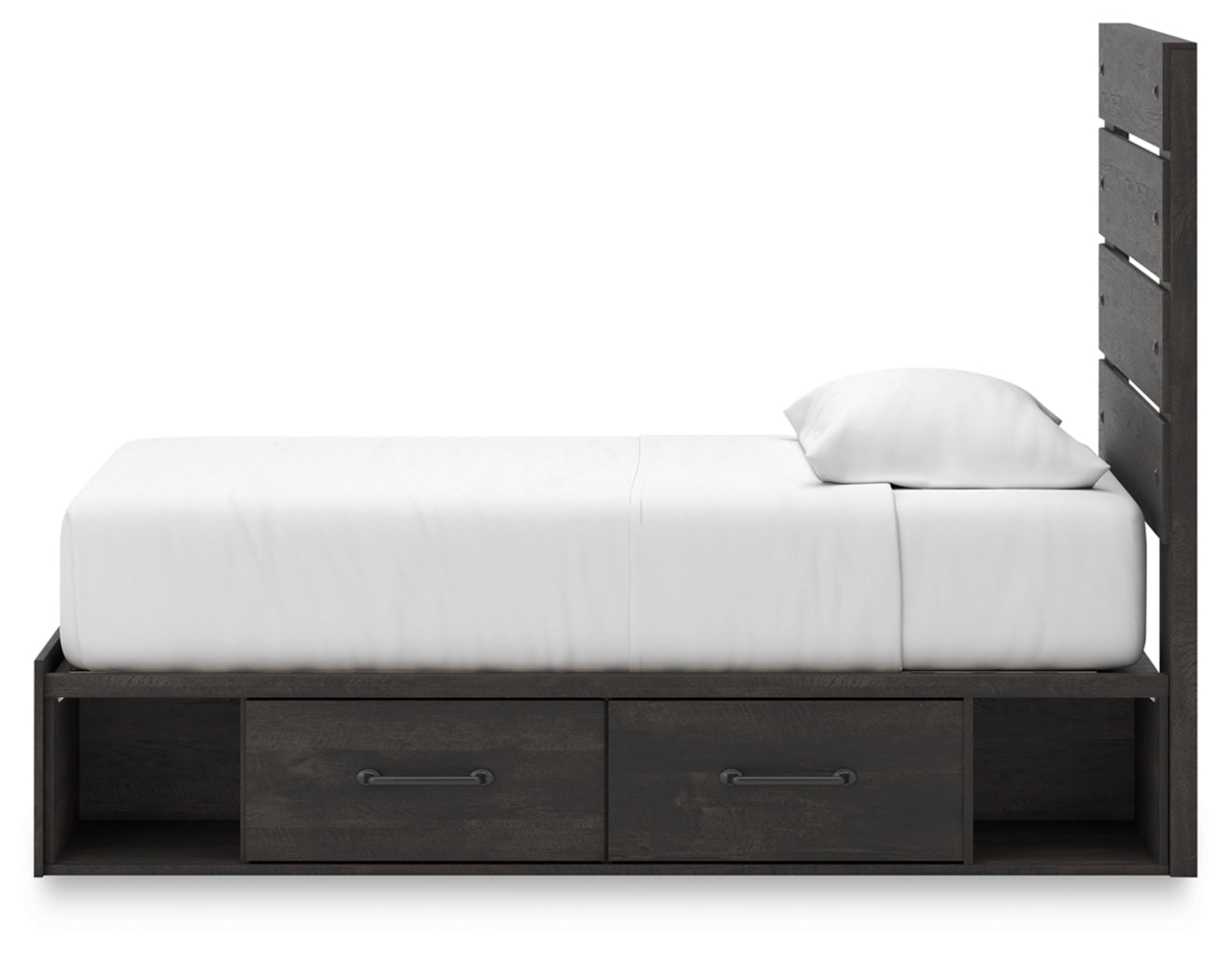 Delmorta Twin Panel Bed with Storage