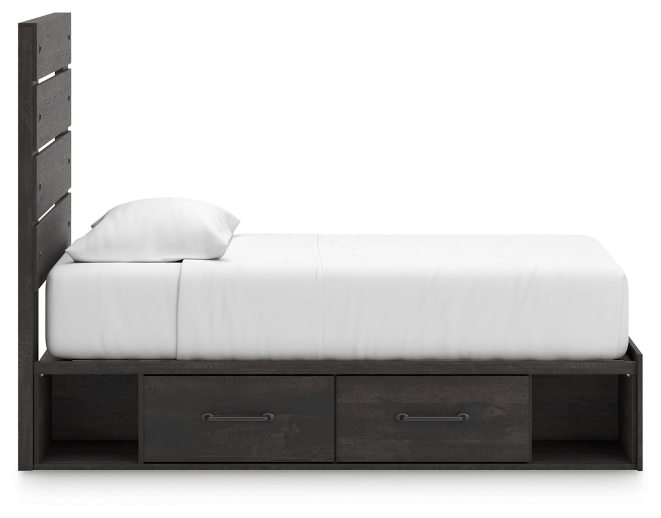 Delmorta Twin Panel Bed with Storage