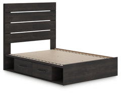 Delmorta Full Panel Storage Bed