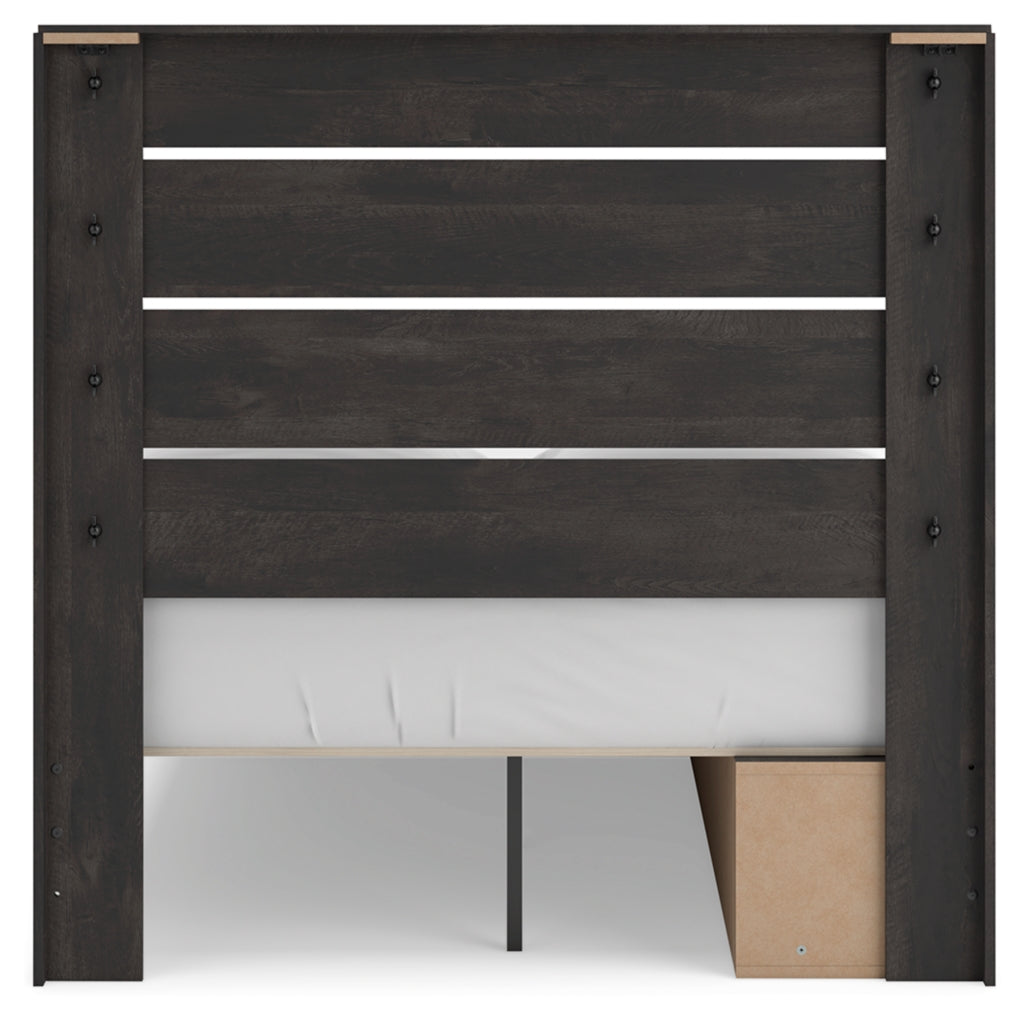 Delmorta Full Panel Storage Bed