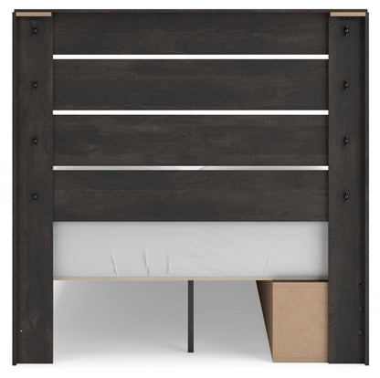 Delmorta Full Panel Storage Bed