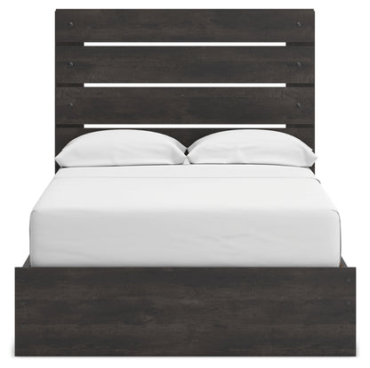 Hollivern Full Panel Storage Bed, Dresser and Mirror