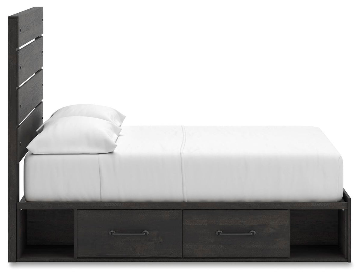 Delmorta Full Panel Storage Bed