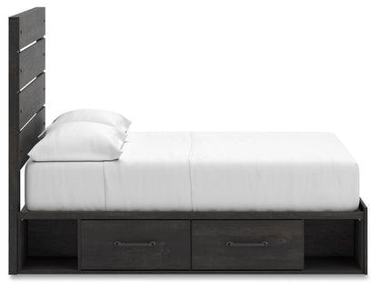 Delmorta Full Panel Storage Bed