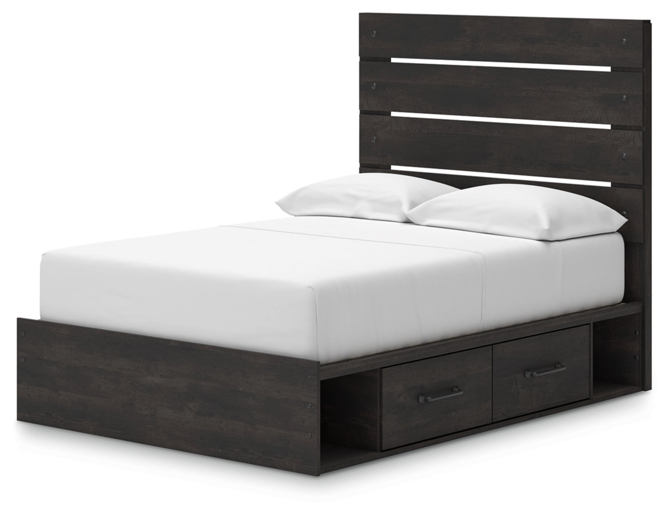 Delmorta Full Panel Bed with Storage