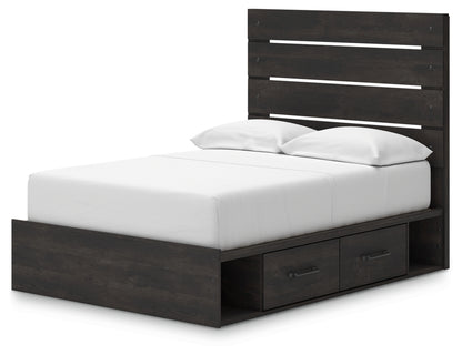Delmorta Full Panel Bed with Storage