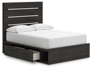 Delmorta Full Panel Bed with Storage