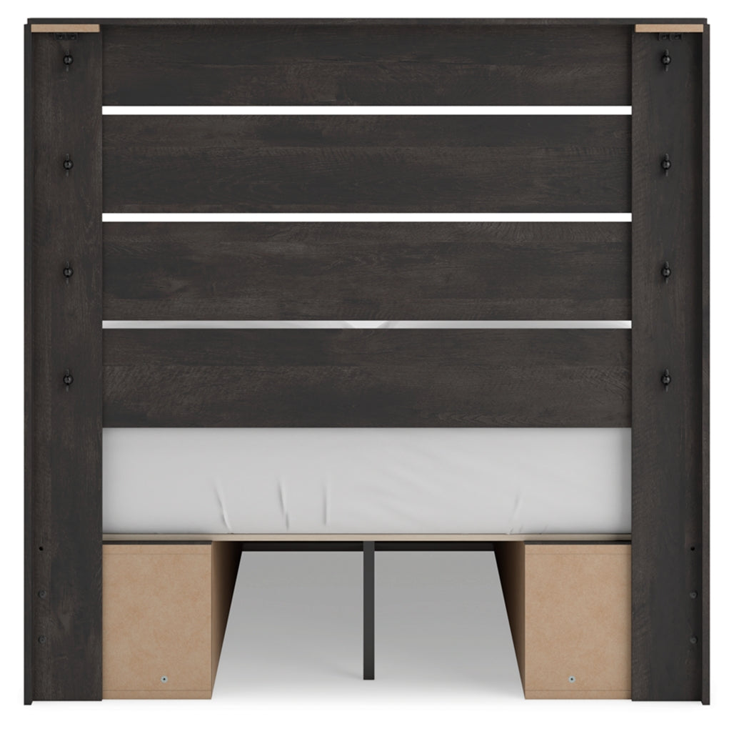 Delmorta Full Panel Bed with Storage