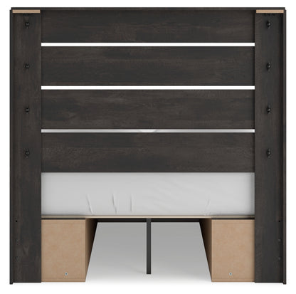 Delmorta Full Panel Bed with Storage
