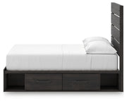 Delmorta Full Panel Bed with Storage