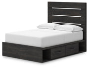 Delmorta Full Panel Bed with Storage
