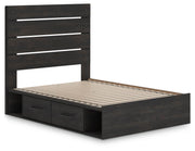 Delmorta Full Panel Bed with Storage