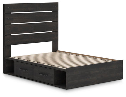 Delmorta Full Panel Bed with Storage