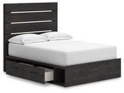 Delmorta Full Panel Bed with Storage