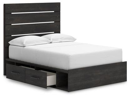 Delmorta Full Panel Bed with Storage