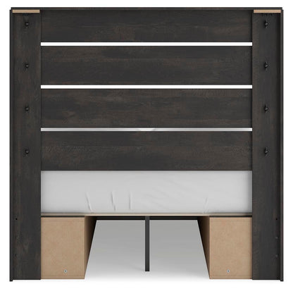 Delmorta Full Panel Bed with Storage