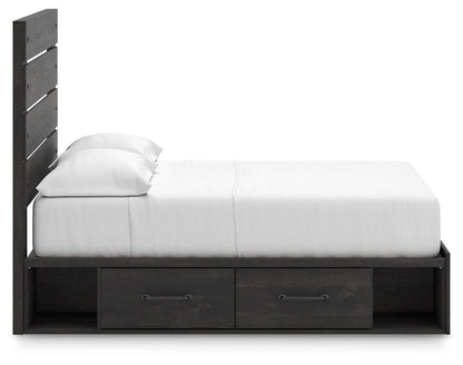 Delmorta Full Panel Bed with Storage
