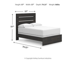 Delmorta Full Panel Bed