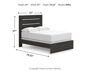 Hollivern Full Panel Bed, Dresser and Mirror