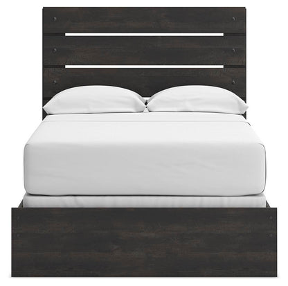 Hollivern Full Panel Bed, Dresser and Mirror