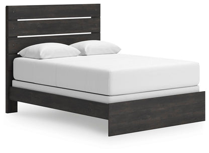 Hollivern Queen Panel Bed, Dresser, Mirror and Nightstand