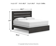 Delmorta King Panel Bed