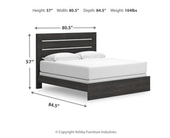Delmorta King Panel Bed