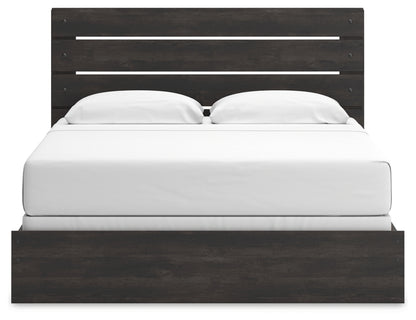 Hollivern King Panel Bed, Dresser and Mirror