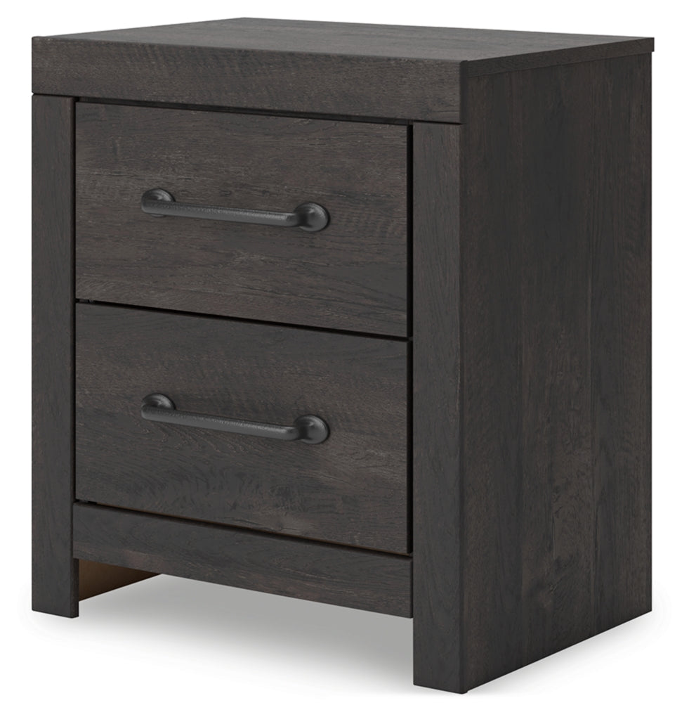 Delmorta Two Drawer Night Stand