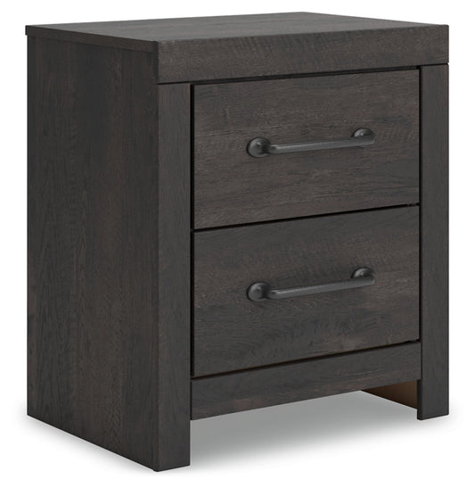 Delmorta Two Drawer Night Stand