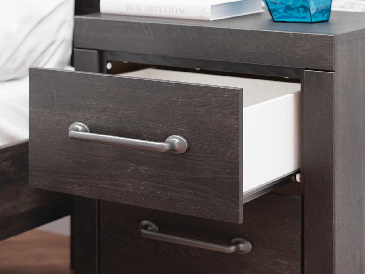 Delmorta Two Drawer Night Stand