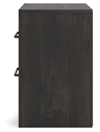 Delmorta Two Drawer Night Stand