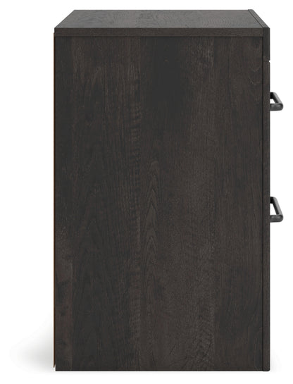 Delmorta Two Drawer Night Stand