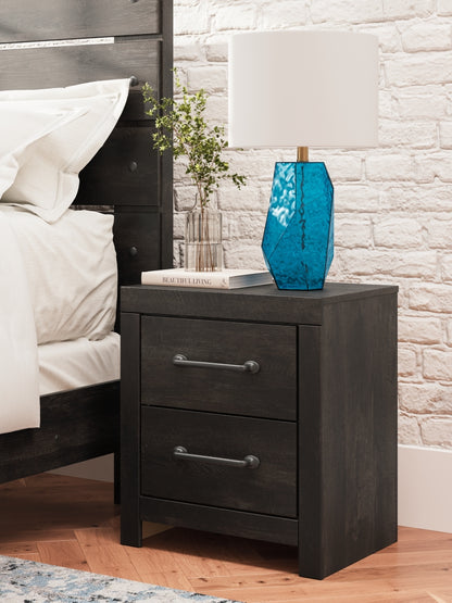 Delmorta Two Drawer Night Stand
